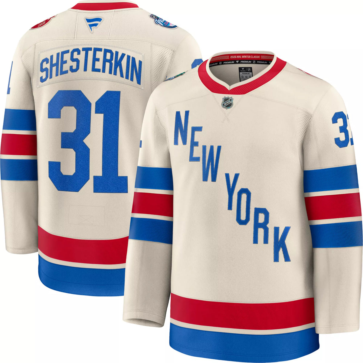 NHL Men's New York Rangers Winter Classic 2026 Igor Shesterkin #31 Premium Authentic Jersey