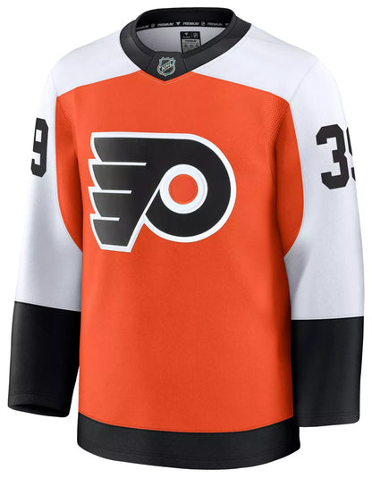NHL Men's Philadelphia Flyers Matvei Michkov #39 Orange Premium Authentic Home Jersey