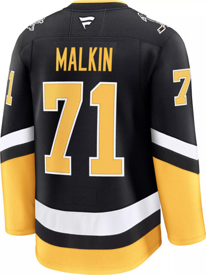 NHL Men's Pittsburgh Penguins Evgeni Malkin #71 Black Alternate Jersey