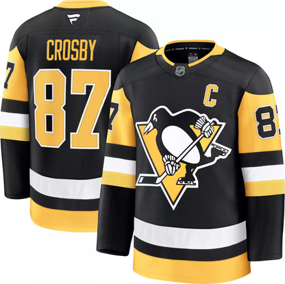 NHL Men's Pittsburgh Penguins Sidney Crosby #87 2024-2025 Premium Home Authentic Jersey