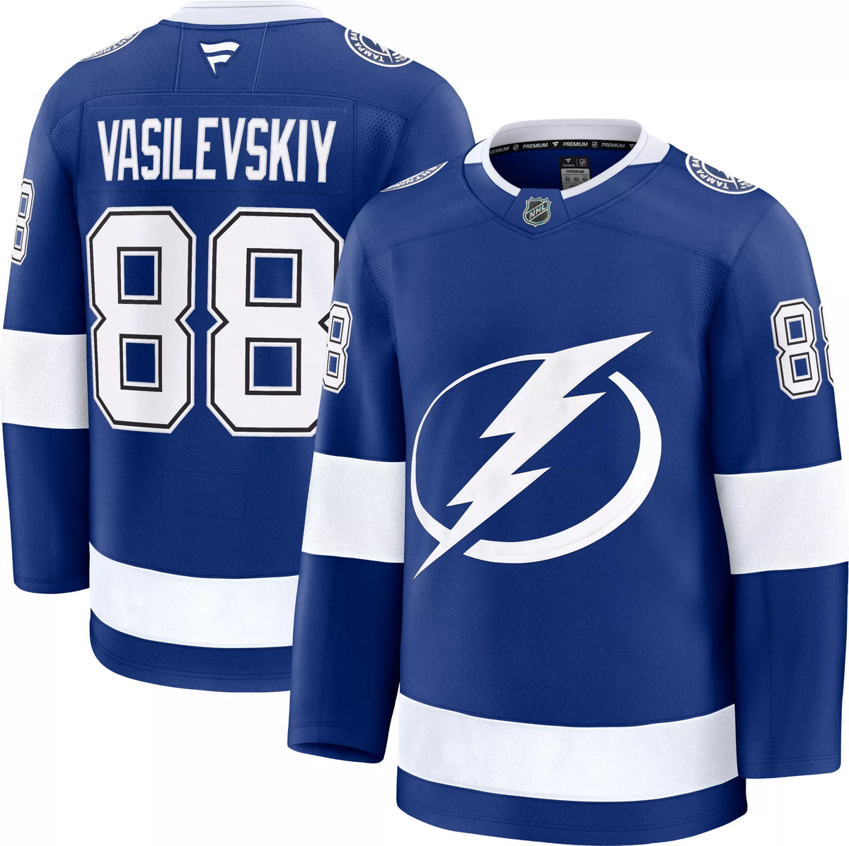 NHL Men's Tampa Bay Lightning Andrei Vasilevskiy #88 2024-2025 Premium Authentic Home Jersey