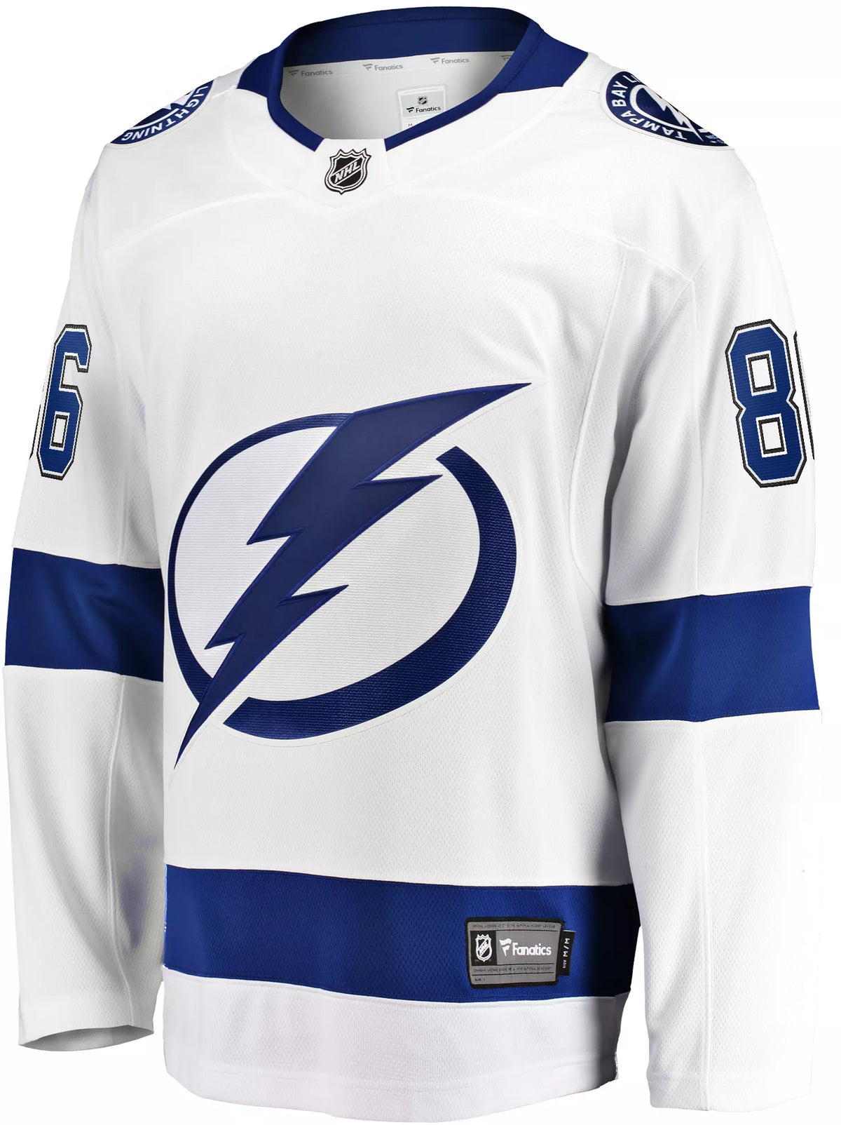 NHL Men's Tampa Bay Lightning Nikita Kucherov #86 Breakaway Away Replica Jersey