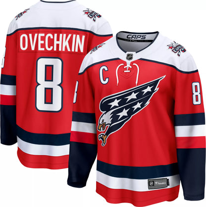 NHL Men's Washington Capitals Alex Ovechkin #8 Red Breakaway Replica Alternate Jersey