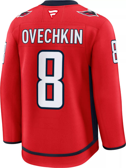 NHL Men's Washington Capitals Alexander Ovechkin #8 2024-2025 Premium Authentic Home Jersey
