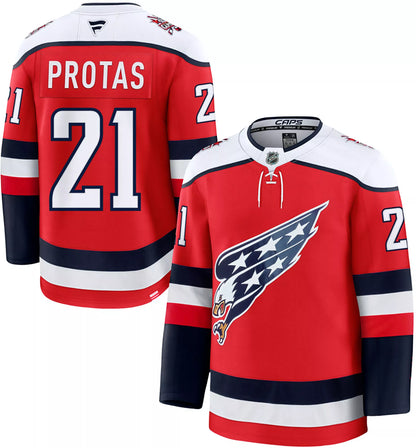 NHL Men's Washington Capitals Red Aliaksei Protas #21 Alternate Authentic Jersey