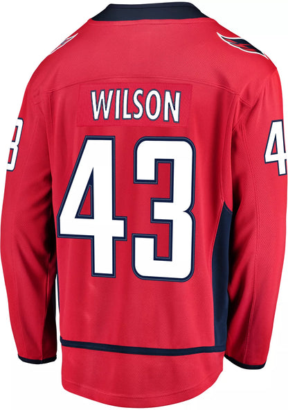 NHL Men's Washington Capitals Tom Wilson #43 Breakaway Home Replica Jersey