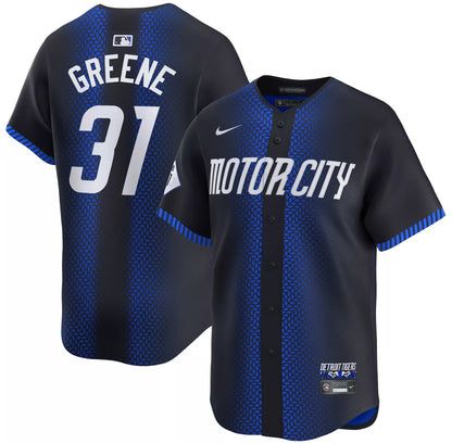 Nike Adult Detroit Tigers City Connect Blue Riley Greene #31 Limited Jersey