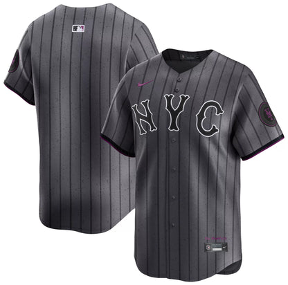 Nike Adult New York Mets City Connect Grey Limited Jersey