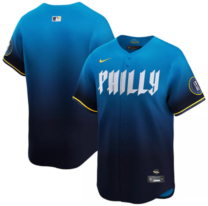 Nike Adult Philadelphia Phillies City Connect Blue Blank Limited Jersey