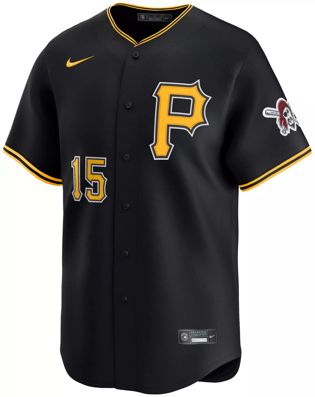 Nike Adult Pittsburgh Pirates Black Oneil Cruz #15 Limited Jersey
