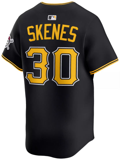 Nike Adult Pittsburgh Pirates Black Paul Skenes #30 Limited Jersey