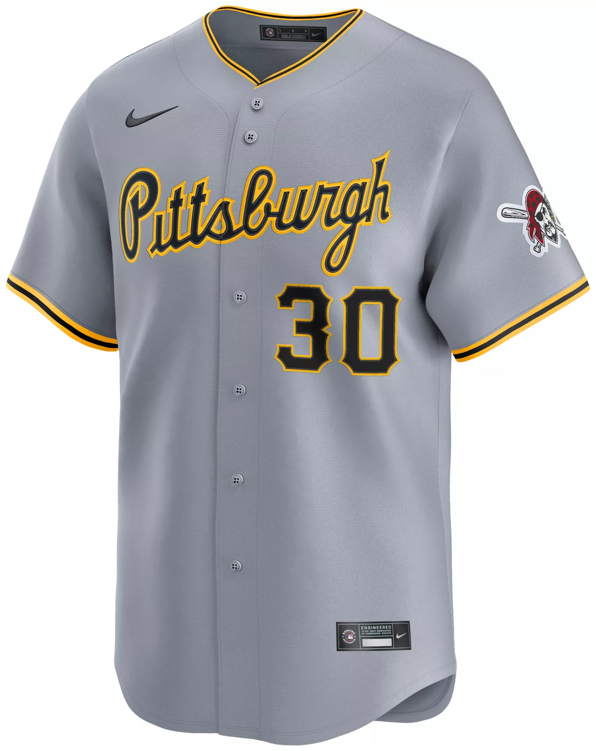 Nike Adult Pittsburgh Pirates Grey Paul Skenes #30 Limited Jersey