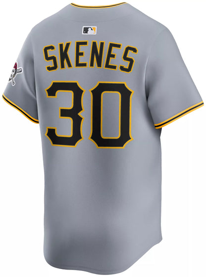 Nike Adult Pittsburgh Pirates Grey Paul Skenes #30 Limited Jersey