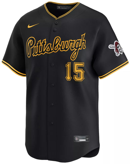 Nike Adult Pittsburgh Pirates Oneil Cruz #15 Black Limited Jersey