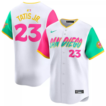 Nike Adult San Diego Padres City Connect White Fernando Tatis Jr. #23 Limited Jersey