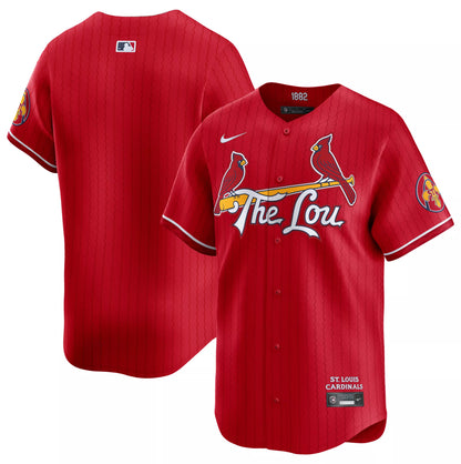 Nike Adult St. Louis Cardinals City Connect Red Blank Limited Jersey