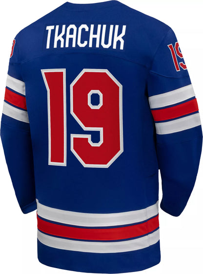 Nike Adult Team USA Matthew Tkachuk #19 Replica Blue Jersey