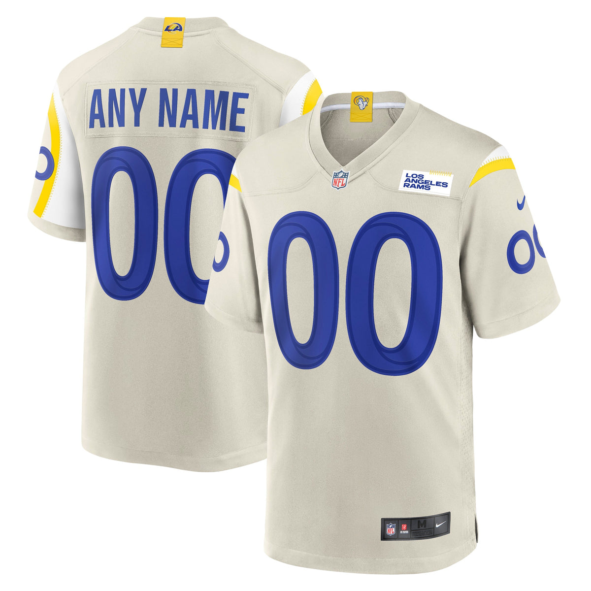 Nike Los Angeles Rams Custom Game Jersey Bone