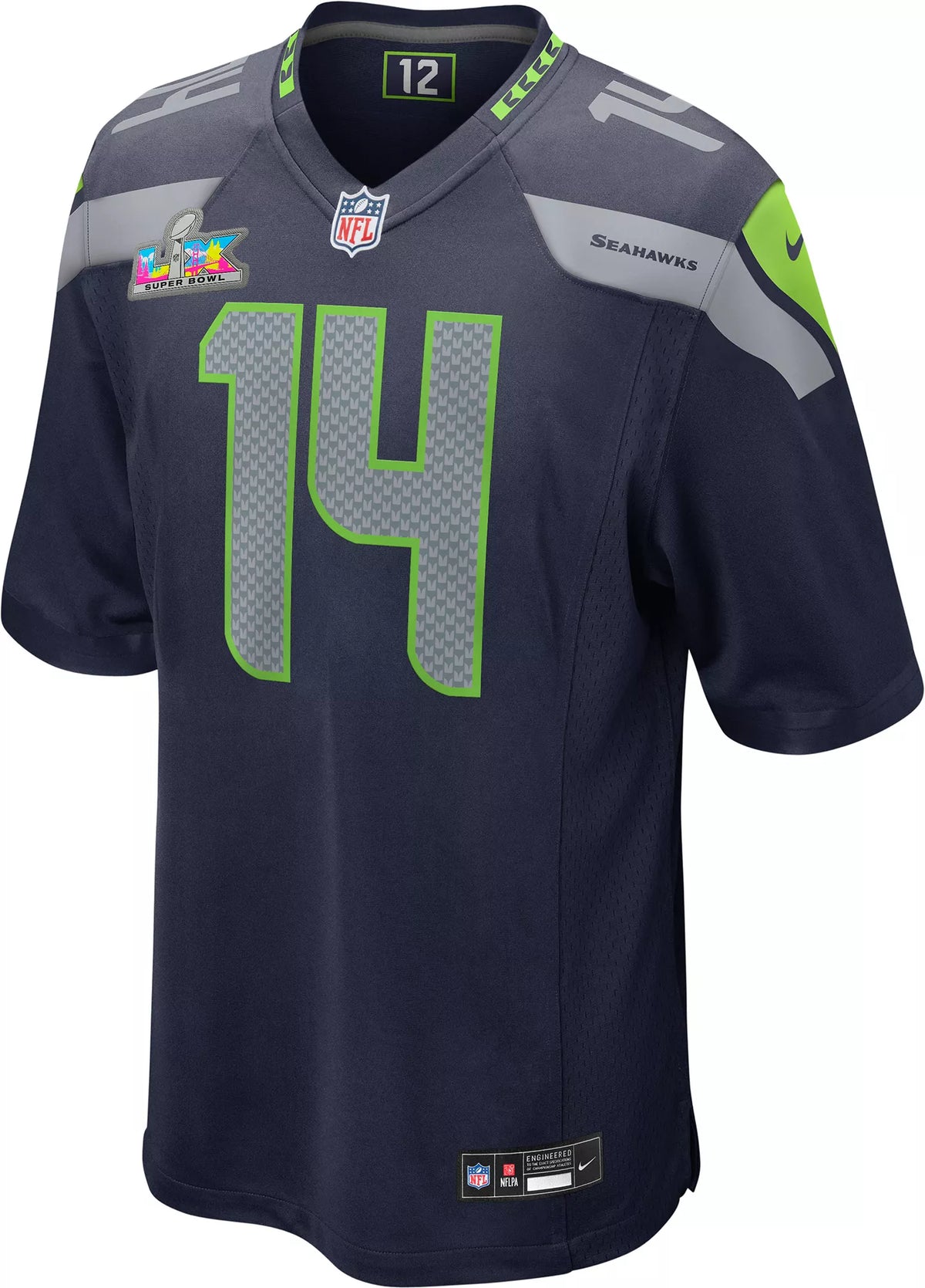 Nike Men's 2025-26 Super Bowl LX Seattle Seahawks Sam Darnold #14 Game Jersey