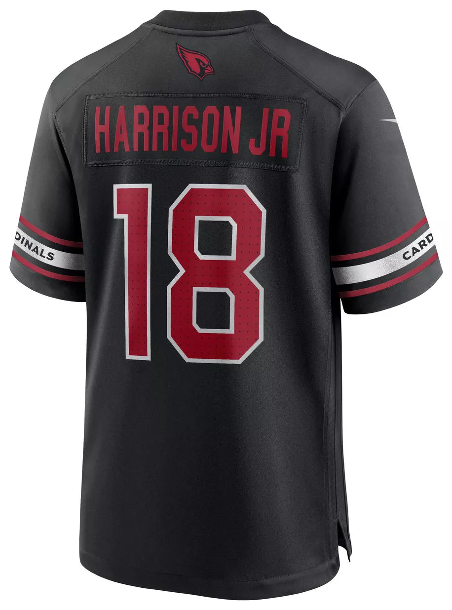Nike Men's Arizona Cardinals Marvin Harrison Jr. #18 Black Alternate Game Jersey