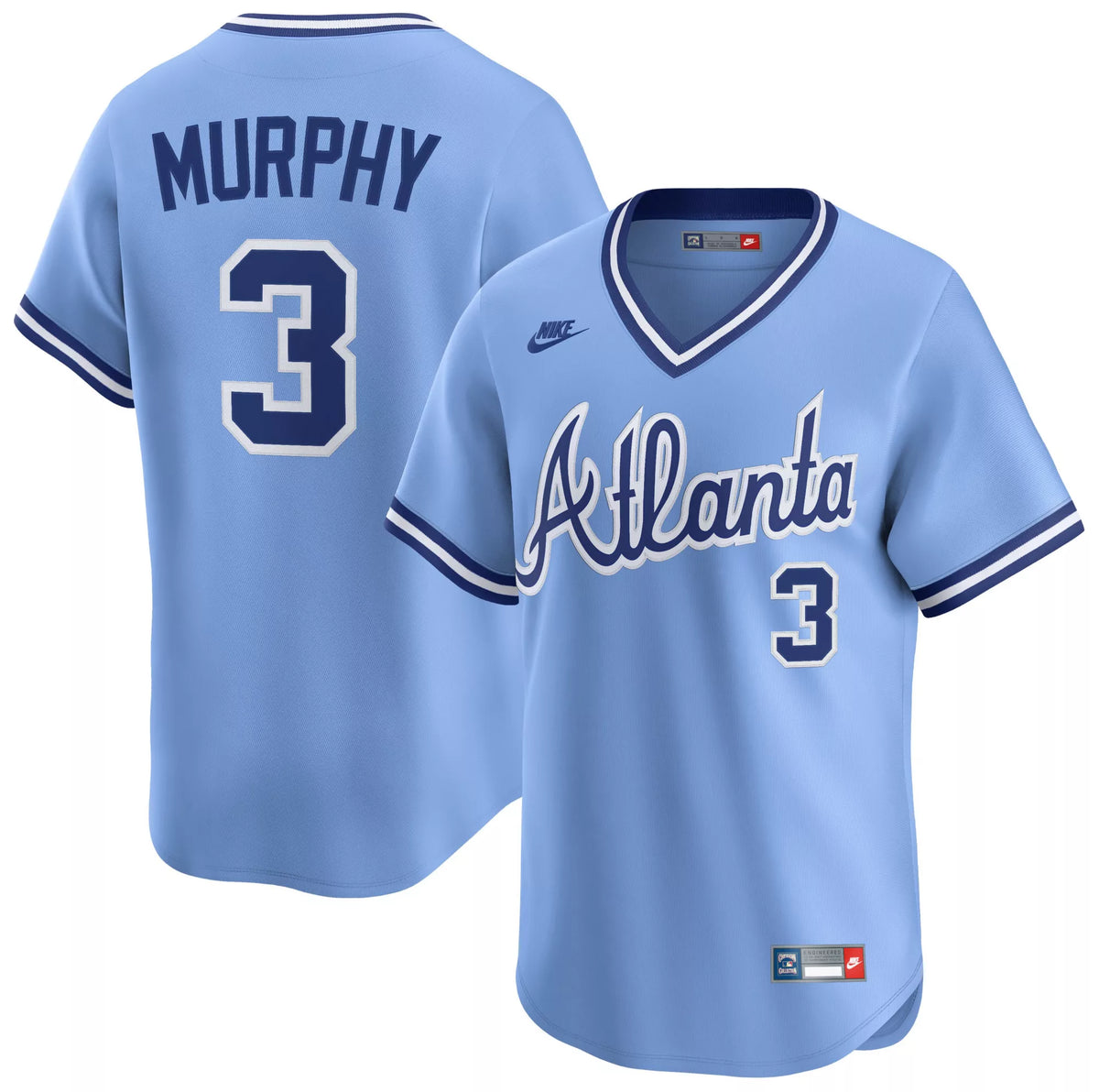 Nike Men's Atlanta Braves Blue Dale Murphy #3 Cooperstown Limited Jersey