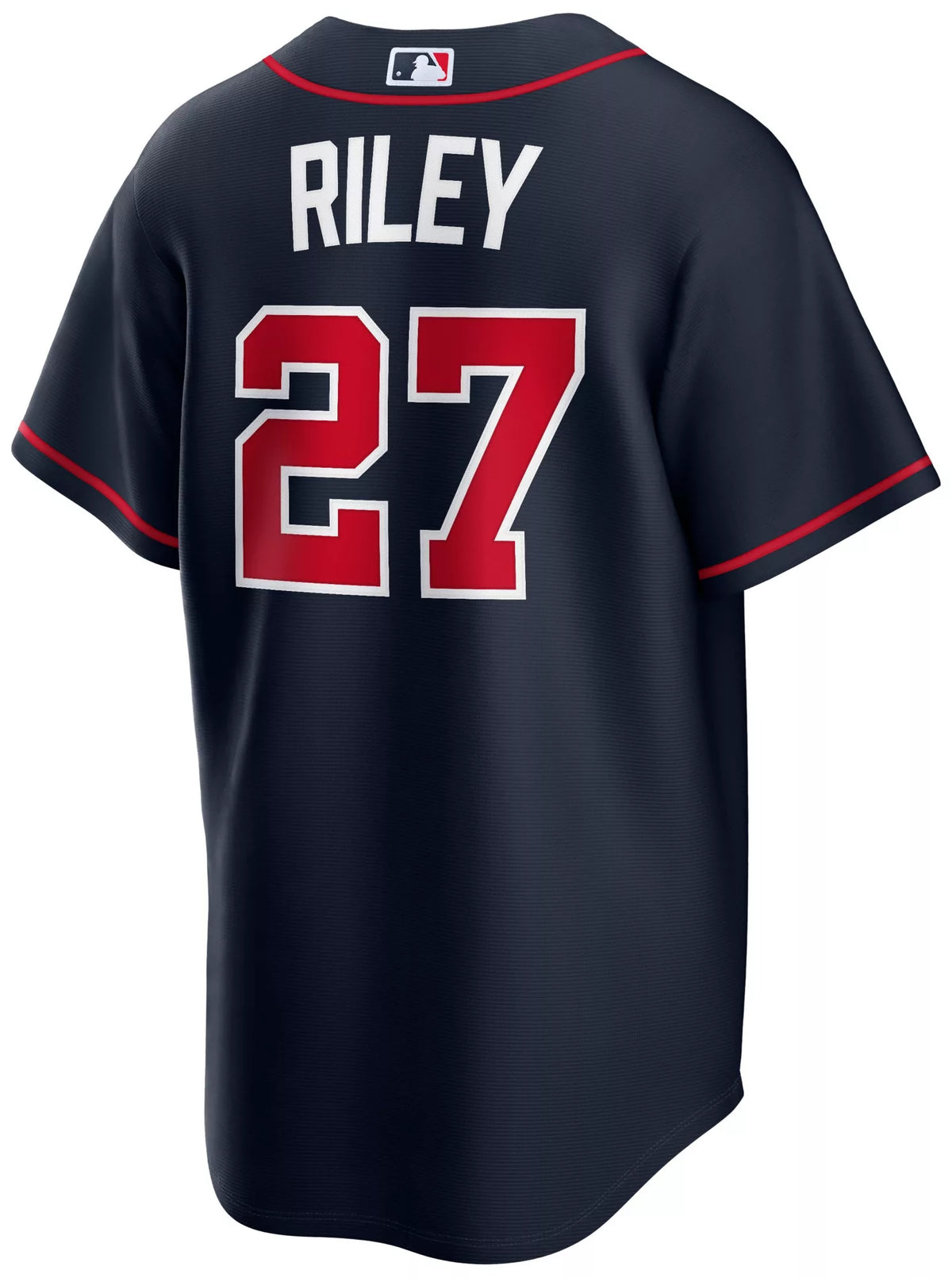 Nike Men's Atlanta Braves Navy Austin Riley #27 Alternate Replica Jersey