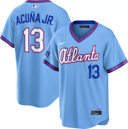 Nike Men's Atlanta Braves Ronald Acuí±a Jr. #13 2026 City Connect Stadium Jersey