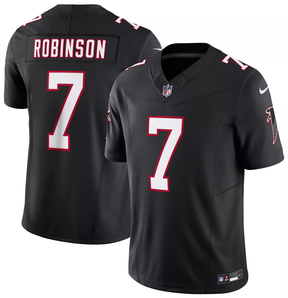 Nike Men's Atlanta Falcons Black Bijan Robinson #7 Alternate Limited Jersey