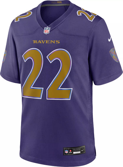 Nike Men's Baltimore Ravens Derrick Henry #22 Black 2nd Alternate Game Jersey
