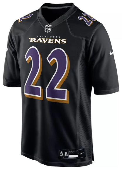 Nike Men's Baltimore Ravens Derrick Henry #22 Black Replica Football Game Jersey