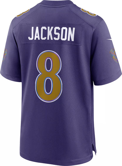 Nike Men's Baltimore Ravens Lamar Jackson #8 Black 2nd Alternate Game Jersey