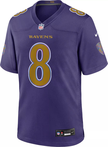 Nike Men's Baltimore Ravens Lamar Jackson #8 Black 2nd Alternate Game Jersey