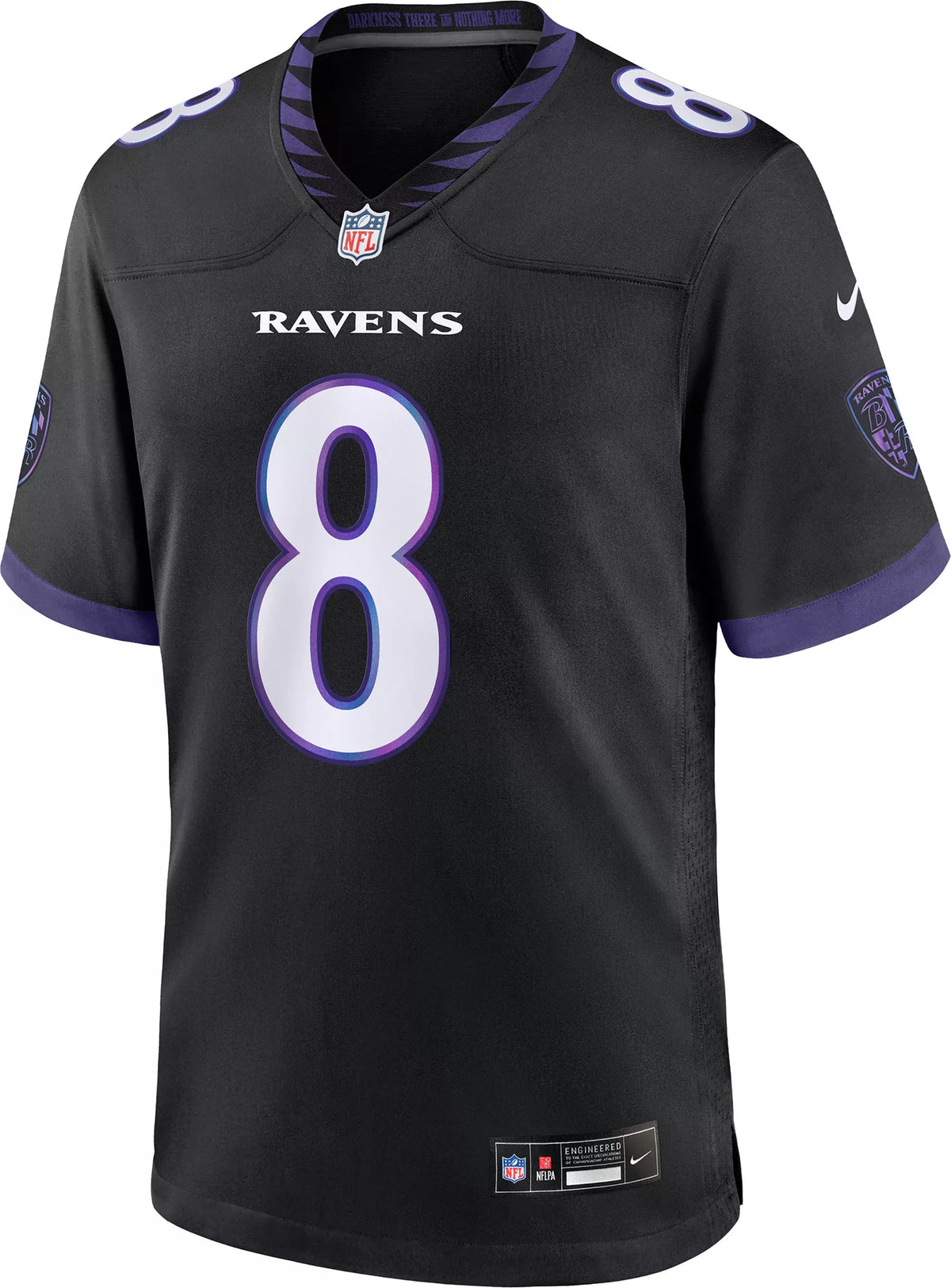 Nike Men's Baltimore Ravens Lamar Jackson #8 Black Alternate Game Jersey