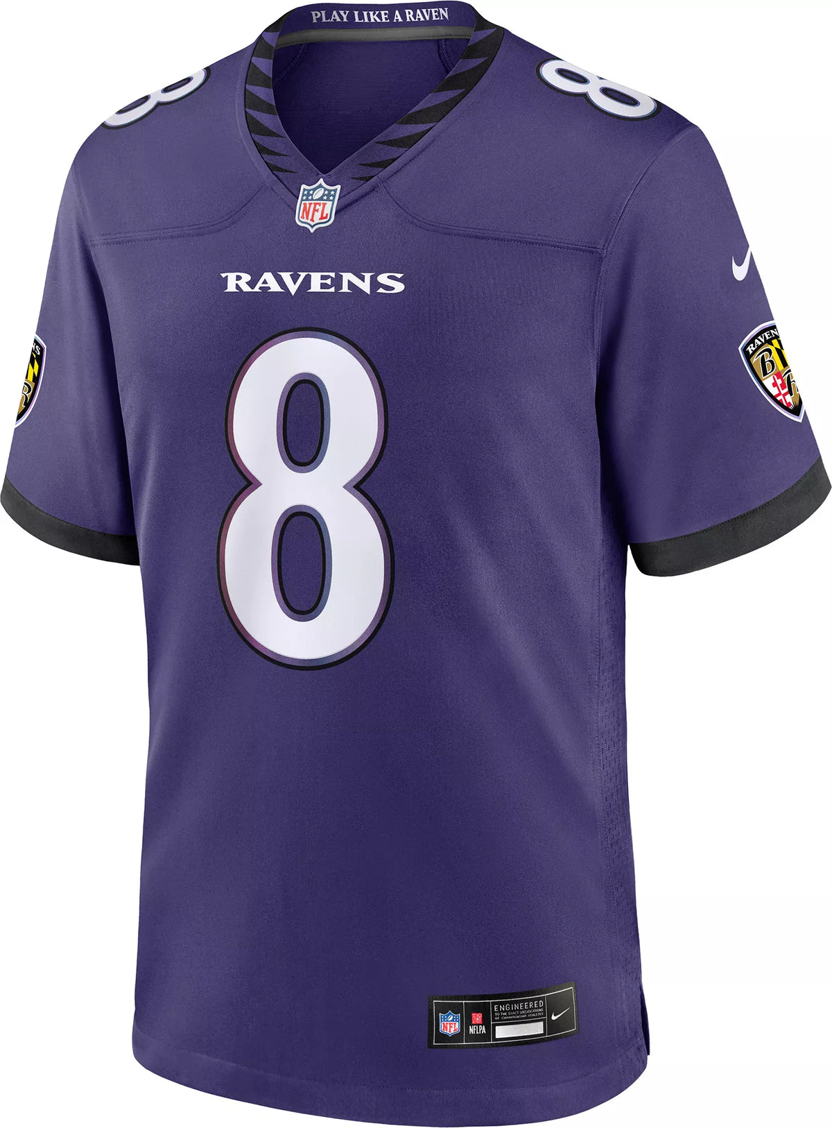 Nike Men's Baltimore Ravens Lamar Jackson #8 Purple Home Game Jersey