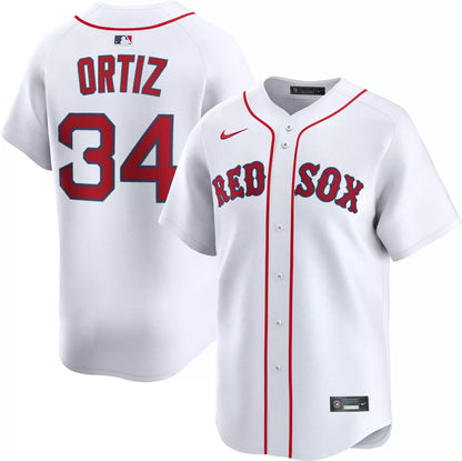 Nike Men's Boston Red Sox David Ortiz #34 White Limited Home Jersey