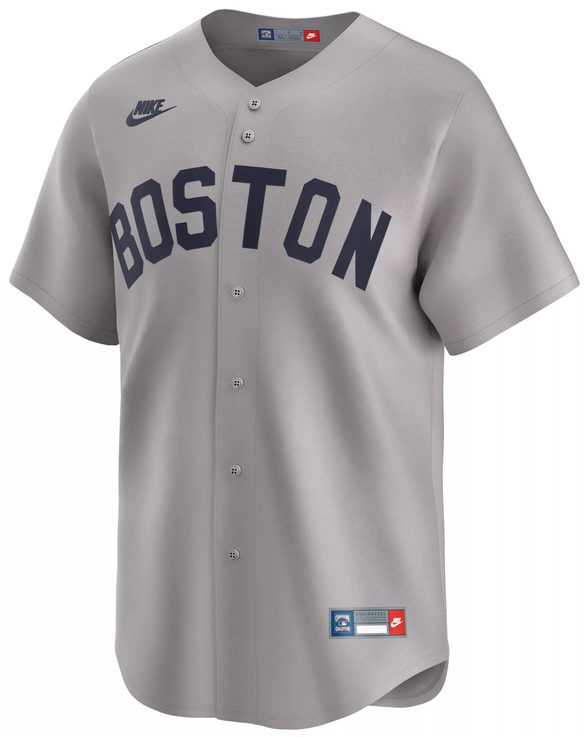 Nike Men's Boston Red Sox Grey Carl Yastrzemski #8 Cooperstown Limited Jersey