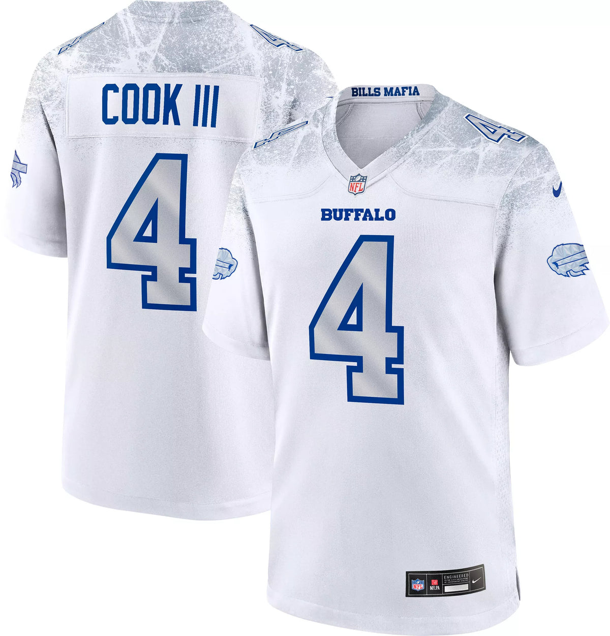 Nike Men's Buffalo Bills James Cook #4 NFL Rivalries Game Jersey