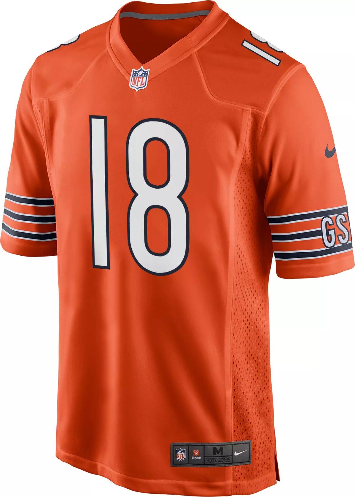 Nike Men's Chicago Bears Caleb Williams #18 Alternate Orange Game Jersey