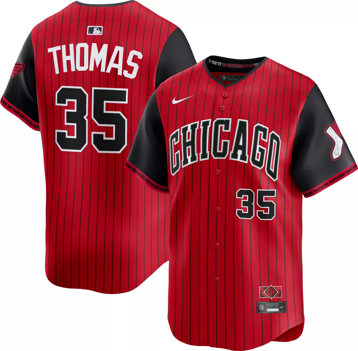 Nike Men's Chicago White Sox Frank Thomas #35 City Connect Red Limited Vapor Jersey