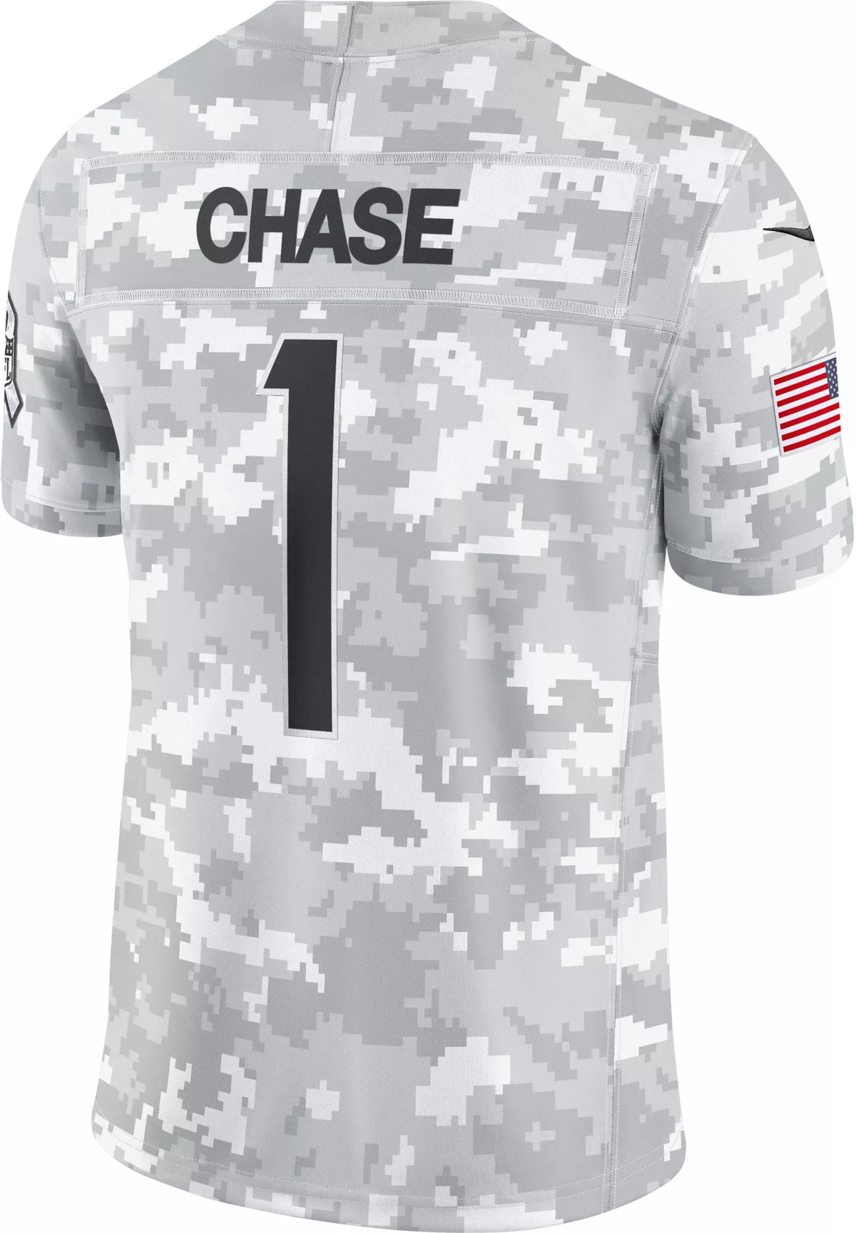 Nike Men's Cincinnati Bengals Ja&'Marr Chase #1 Salute to Service 2024 Arctic Camo Limited Jersey
