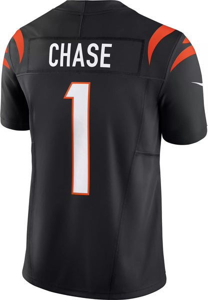 Nike Men's Cincinnati Bengals Ja&'Marr Chase #1 Vapor F.U.S.E. Black Limited Jersey