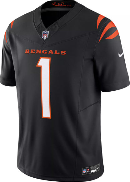 Nike Men's Cincinnati Bengals Ja&'Marr Chase #1 Vapor F.U.S.E. Black Limited Jersey