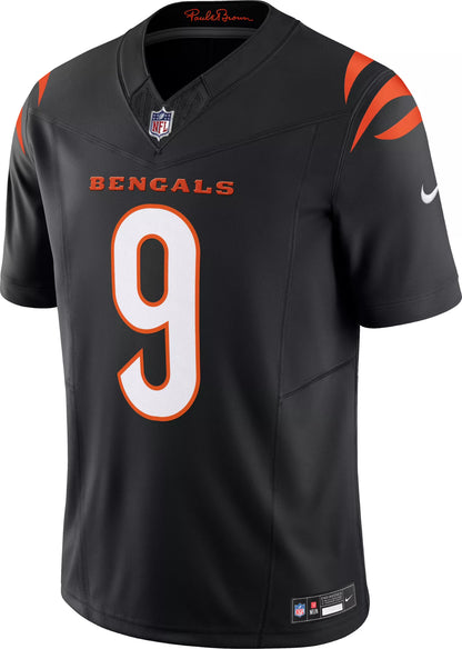 Nike Men's Cincinnati Bengals Joe Burrow #9 Vapor F.U.S.E. Black Limited Jersey