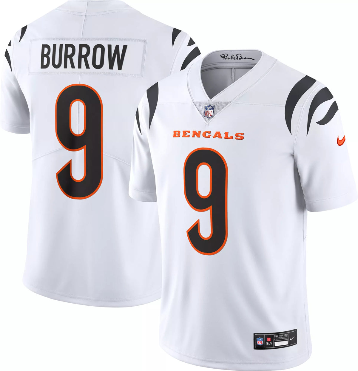 Nike Men's Cincinnati Bengals Joe Burrow #9 Vapor Untouchable White Limited Jersey
