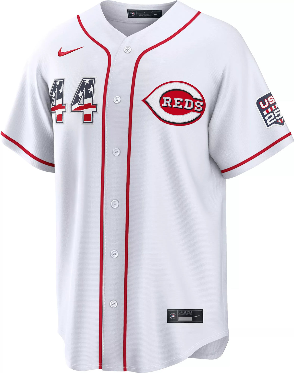 Nike Men's Cincinnati Reds Elly De La Cruz #44 4th of July Home Replica Jersey