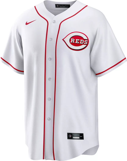 Nike Men's Cincinnati Reds Elly De La Cruz #44 White Home Cool Base Jersey
