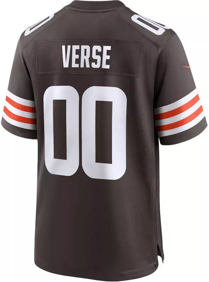 Nike Men's Cleveland Browns Jared Verse Brown Game Jersey