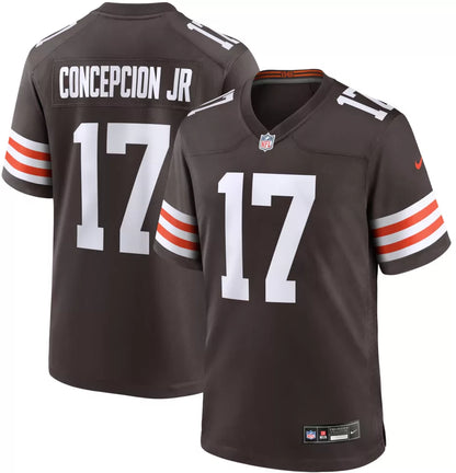 Nike Men's Cleveland Browns KC Concepcion #17 Brown Home Game Jersey