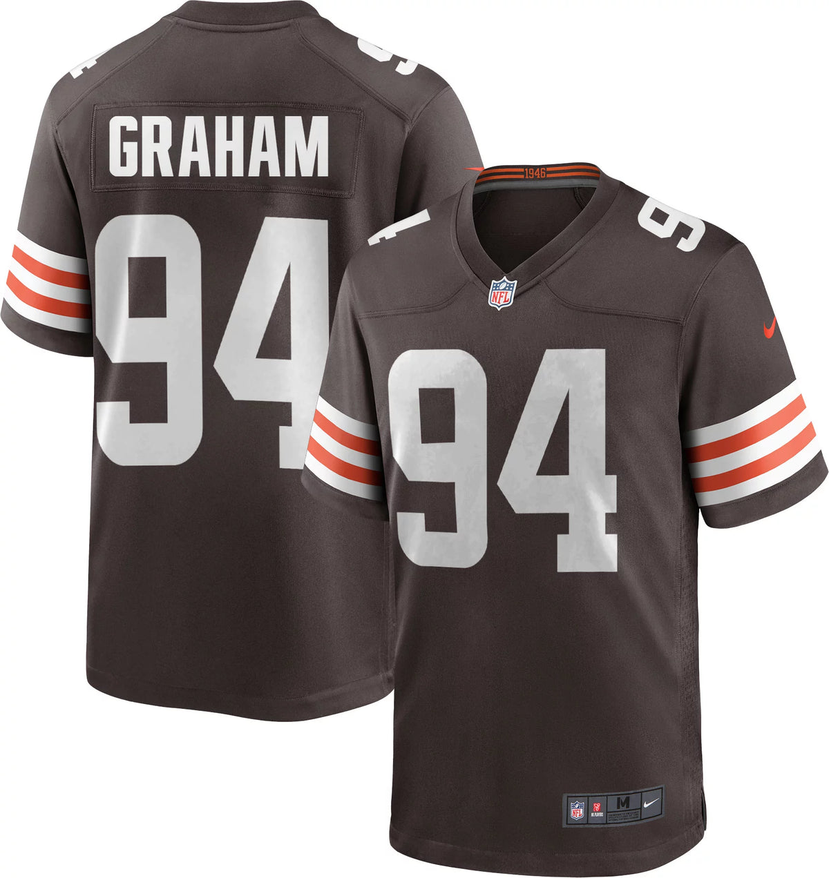 Nike Men's Cleveland Browns Mason Graham #94 Brown Game Jersey