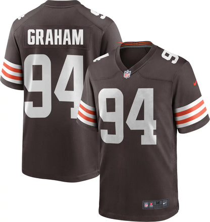 Nike Men's Cleveland Browns Mason Graham #94 Brown Game Jersey